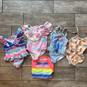 Size 4 disney Frozen‎ swimsuit bundle